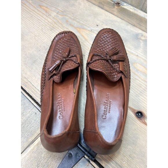 Cole Haan Country Womens Tan Brown Leather Tassel Loafers 8.5 AA - Picture 8 of 8